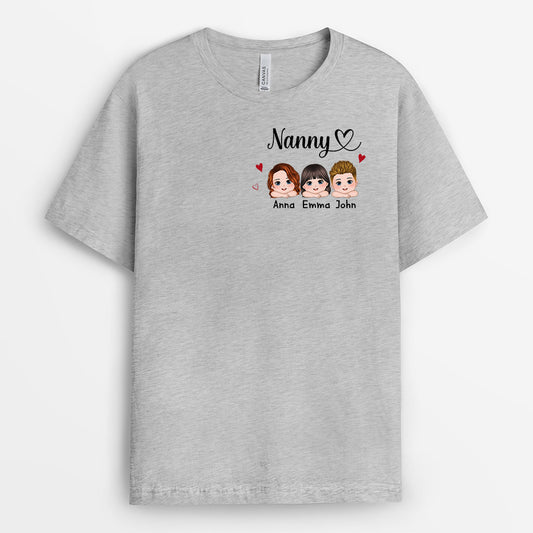0944AUK1 Personalised T shirts Gifts Kids Grandma Mum