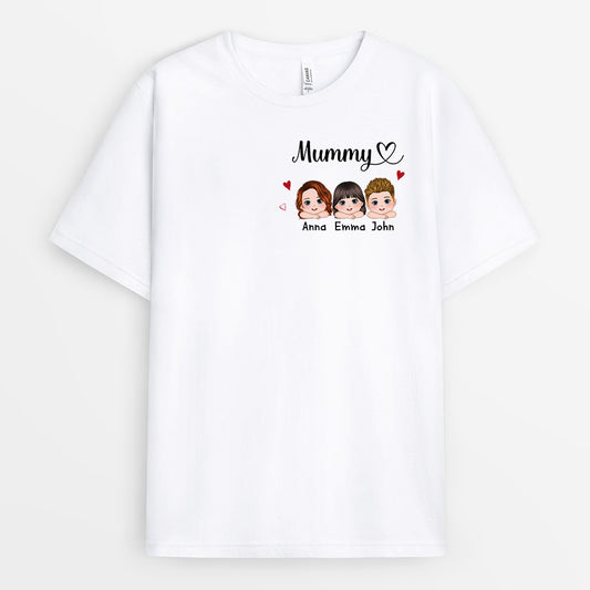 0944AUK2 Personalised T shirts Gifts Kids Grandma Mum
