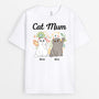 0953AUK1 Personalised T shirts Gifts Flowers Cat Lovers