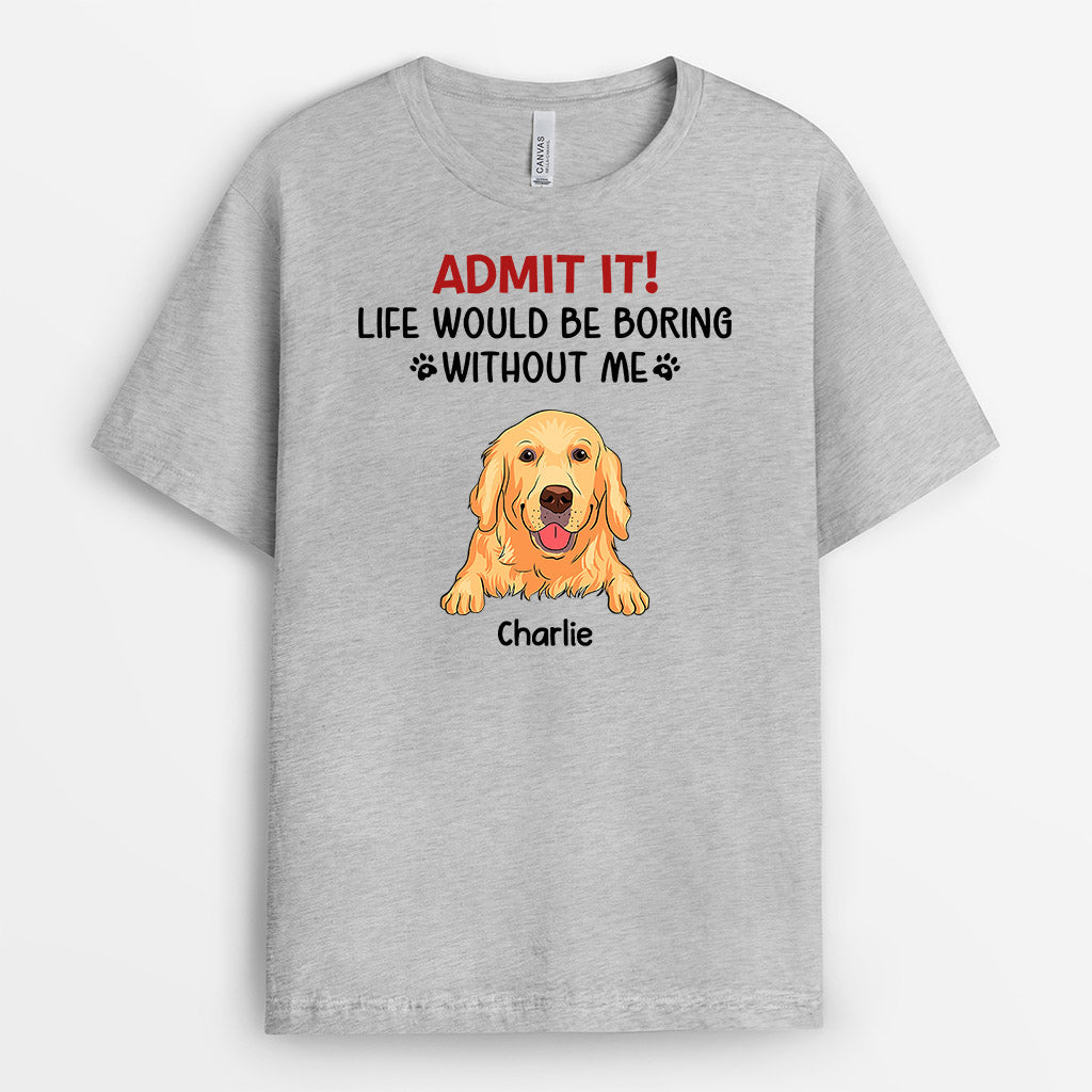 0955AUK2 Personalised T shirts Gifts Dog Dog Lovers