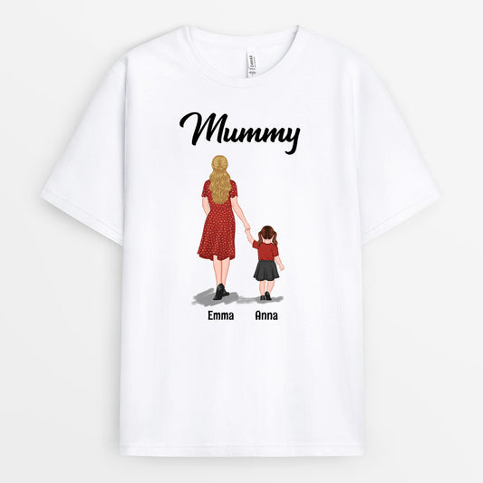 0957AUK1 Personalised T shirts Gifts Hands Grandma Mum