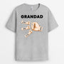 0958AUK2 Personalised T shirts Gifts Fist Bump Grandad Dad