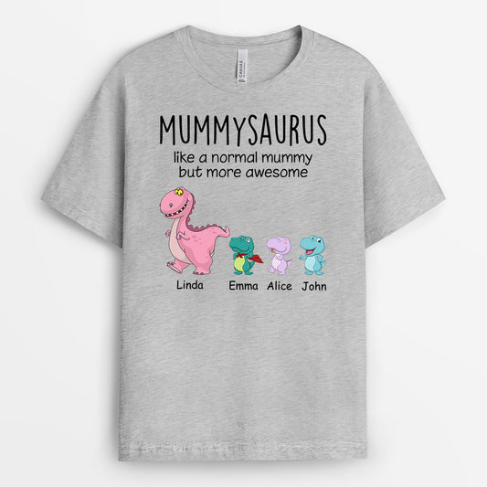 0967AUK1 Personalised T shirts Gifts Dinosaur Grandma Mum