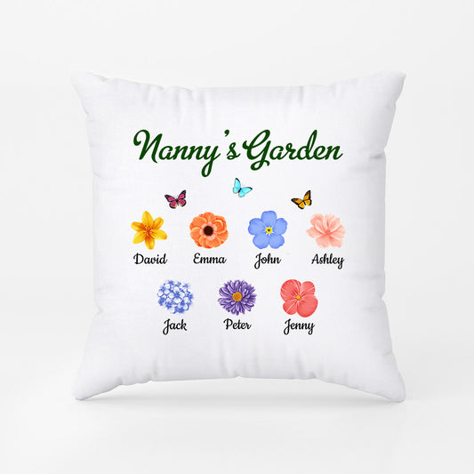 0971PUK2 Personalised Pillows Gifts Flower Grandma Mum