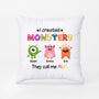 0978PUK1 Personalised Pillow Gifts Monsters Grandma Mum