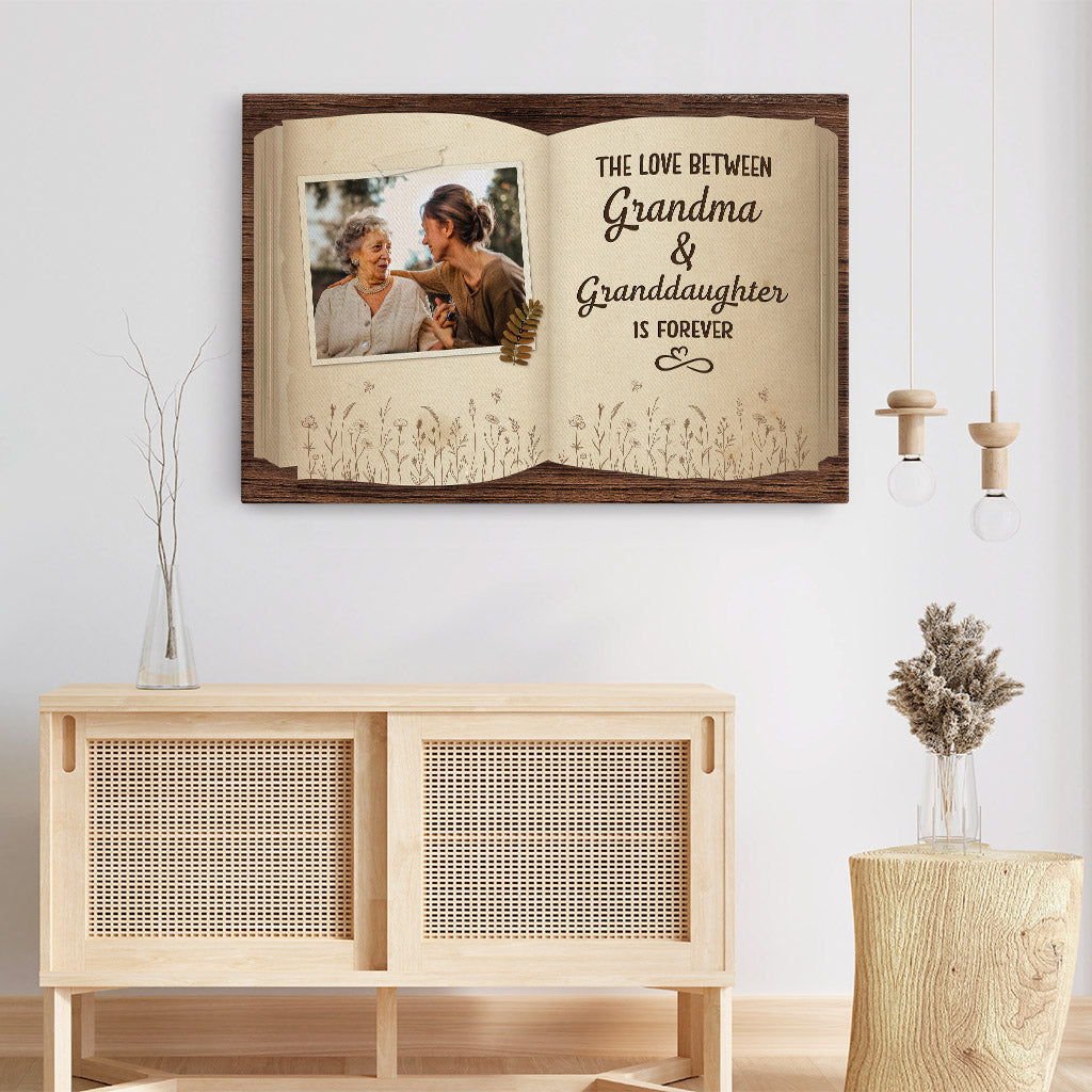 0979CUK3 Personalised Canvas Gifts Mother Back Grandma Mum