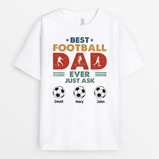 0983AUK1 Pesonalised T shirts Gifts Football Grandad Dad