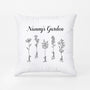0985PUK2 Personalised Pillows Gifts Drawing Flowers Grandma Mum