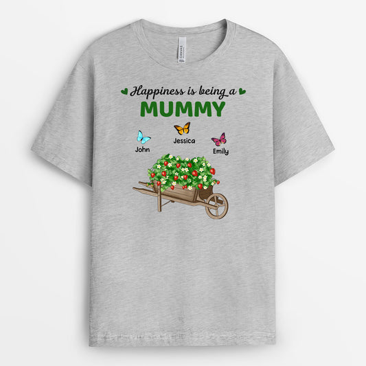 0987AUK1 Personalised T shirts Gifts Butterflies Grrandma Mum