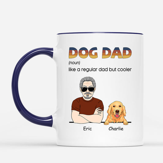 0998MUK2 Personalised Mugs Gifts Dog Dad Dog Lovers