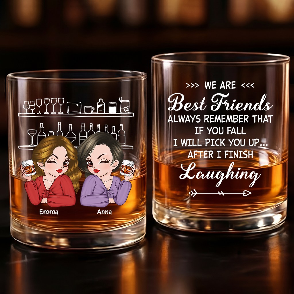 1 8362IUS1 we are best friends whiskey glass custom gifts for female friends 8362i6hlf_jpg