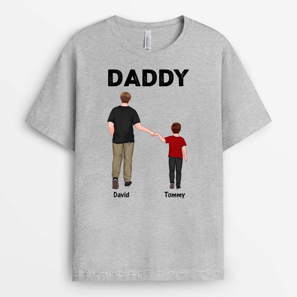 1001AUK1 Personalized T shirts Gifts Dad Daughter Son