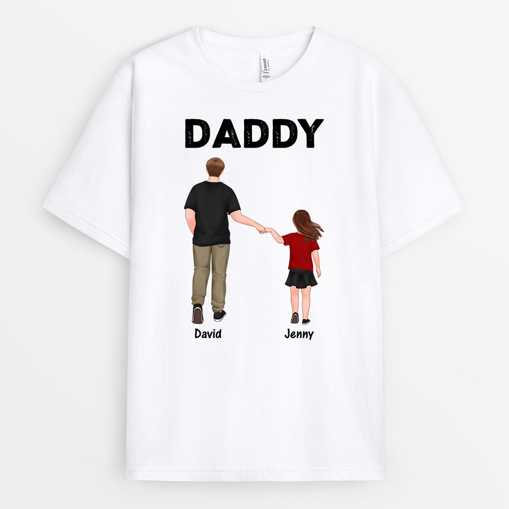 1001AUK2 Personalized T shirts Gifts Dad Daughter Son