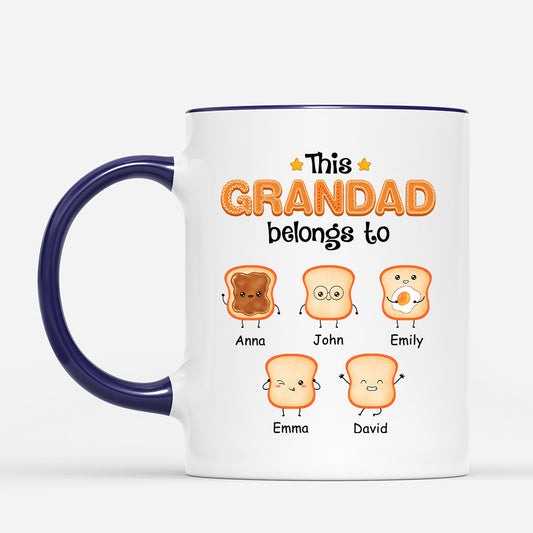 1002MUK2 Personalised Mugs Gifts Bread Grandad Dad
