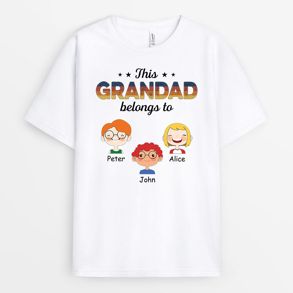 1003AUK1 Personalised T shirts Gifts Grandad Dad