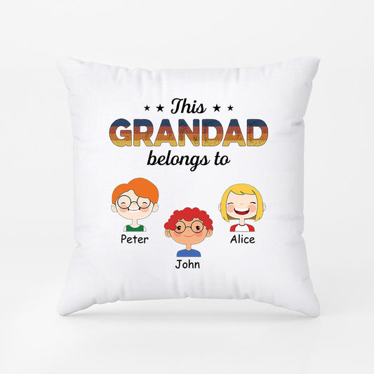 1003PUK2 Personalised Pillows Gifts Grandad Dad