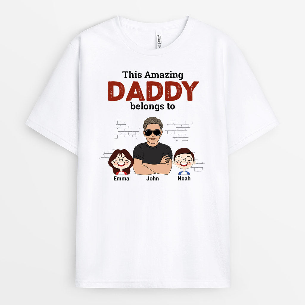 1005AUK1 Personalised T shirts Gifts Dad Boss Grandad Dad