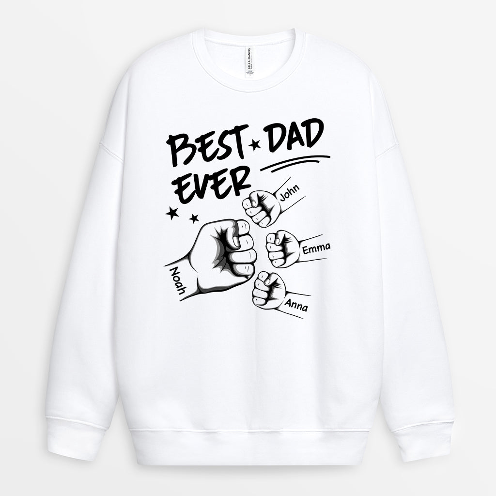 1006AUS1 Personalized T shirts Gifts Fist Bump Grandpa Dad