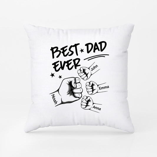 1006PUK1 Personalised Pillows Gifts Fist Bump Grandad Dad