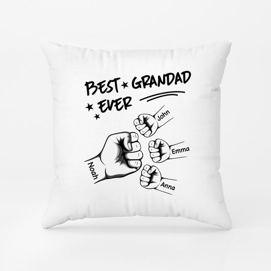1006PUK2 Personalised Pillows Gifts Fist Bump Grandad Dad