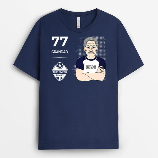 1009AUK2 Personalised T shirts Gifts Soccer Grandad Dad_953785e1 0c08 4641 b92d e7d67add086f