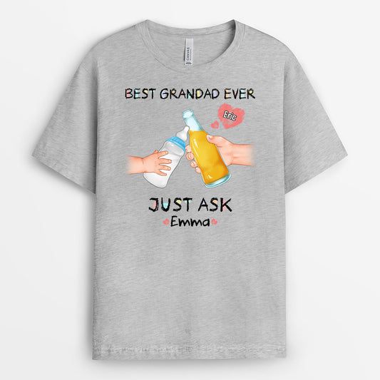 1010AUK2 Personalised T shirts Gifts Thumbs Up Grandad Dad