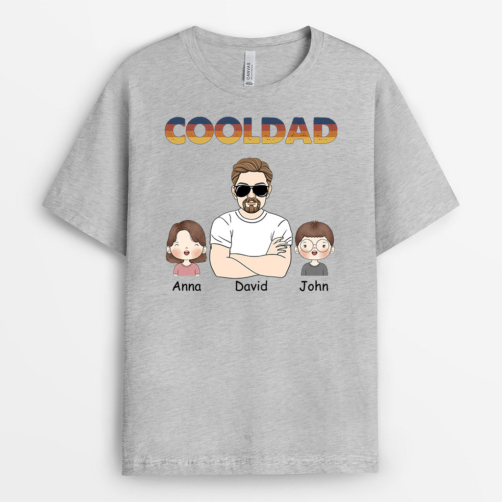 1018AUK2 Personalised T shirts Gifts Cool Grandad Dad