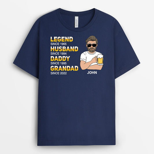 1024AUK2 Personalised T shirts Gifts Grandad Dad