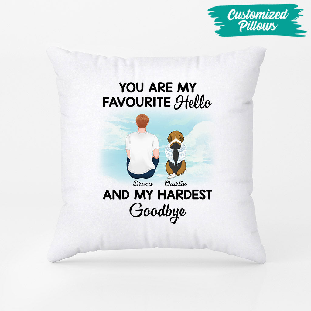 1028PUK2 Personalised Pillows Gifts Memorial Dog Lovers