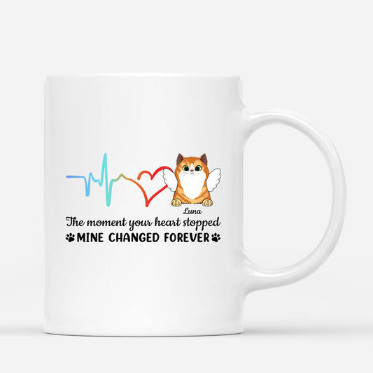 1033MUK1 Personalised Mugs Gifts Angel Cat Lovers
