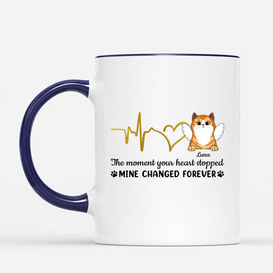 1033MUK2 Personalised Mugs Gifts Angel Cat Lovers