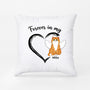 1034PUK1 Personalised Pillows Gifts Heart Cat Lovers