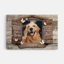 1036CUK1 Personalised Canvas Gifts Hello Goodbye Dog Lovers