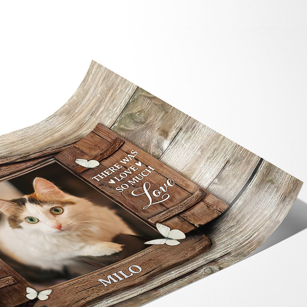 1036SUK2 Personalised poster Gifts Hello Goodbye Cat Lovers