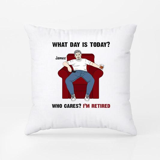 1039PUK1 Personalised Pillows Gifts Retired Grandad Dad