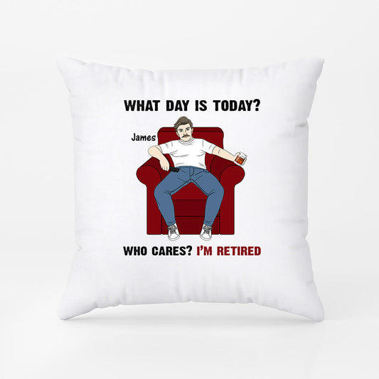 1039PUK2 Personalised Pillows Gifts Retired Grandad Dad