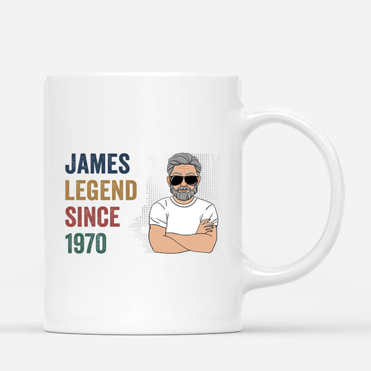 1040MUK1 Personalised Mugs Gifts Legend Grandad Dad