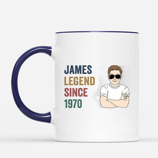 1040MUK2 Personalised Mugs Gifts Legend Grandad Dad