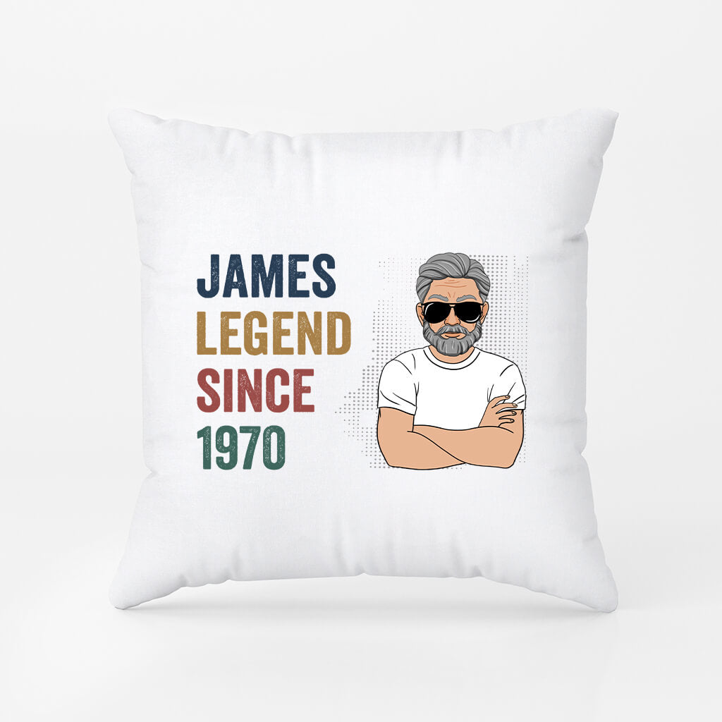 1040PUK1 Personalised Pillows Gifts Legend Grandad Dad