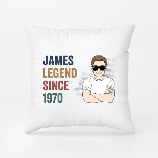 1040PUK2 Personalised Pillows Gifts Legend Grandad Dad