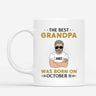 1041MUS1 Personalized Mugs Gifts Born Grandpa Dad