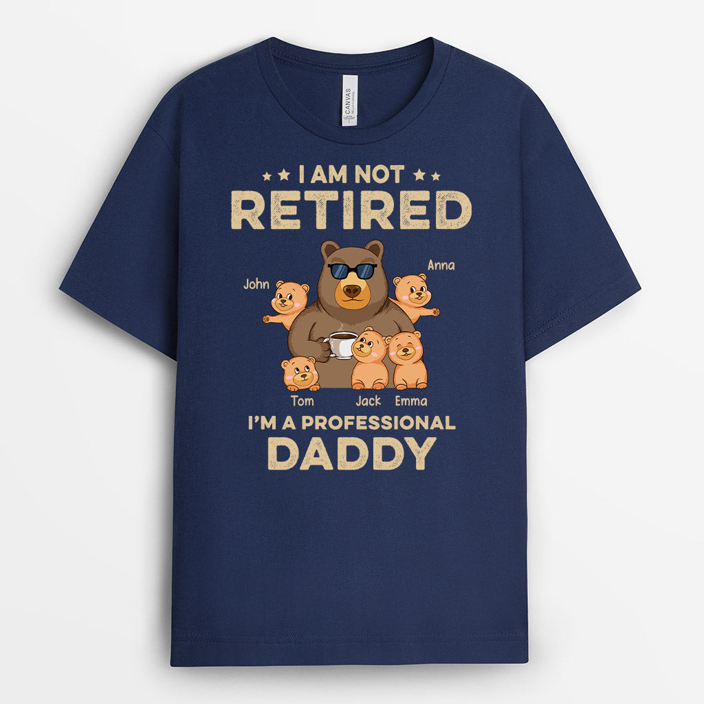 1044AUK2 Personalised T shirts Gifts Bear Grandad Dad