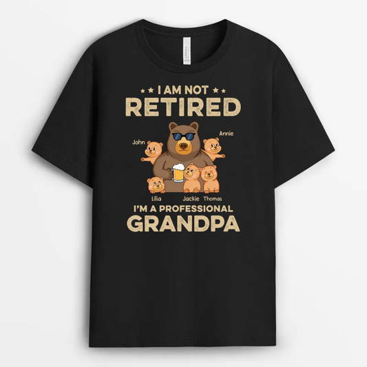 1044AUS1 Personalized T shirts Gifts Bear Grandad Dad