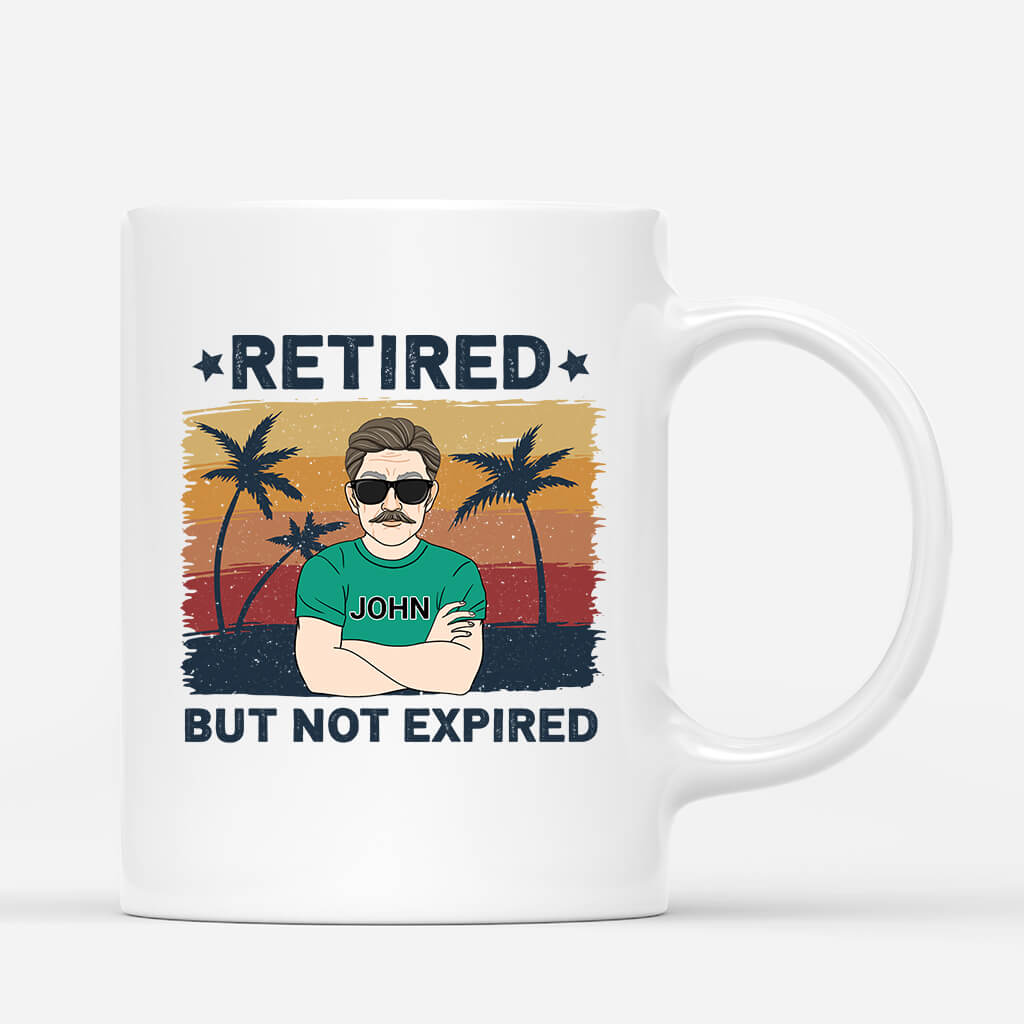 1045MUK1 Personalised Mugs Gifts Not Expired Grandad Dad
