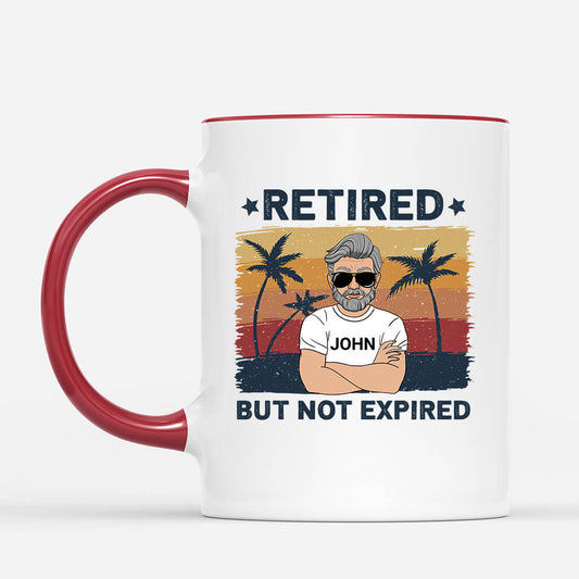 1045MUK2 Personalised Mugs Gifts Not Expired Grandad Dad