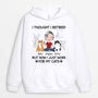 1046HUK1 Personalised Hoodie Gifts Retirement Cat Cat Lovers