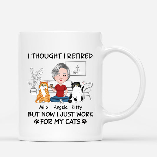 1046MUK1 Personalised Mugs Gifts Cat Cat Lovers