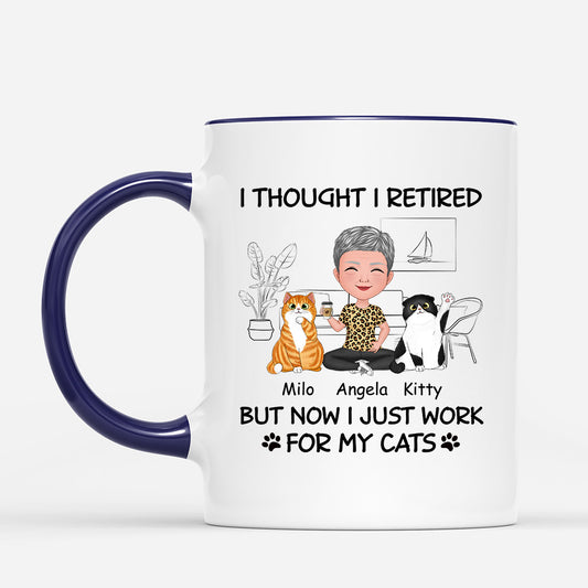 1046MUK2 Personalised Mugs Gifts Cat Cat Lovers
