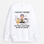 1046WUK2 Personalised Sweatshirt Gifts Retirement Cat Cat Lovers