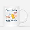 Personalised Cheers To Daddy/Grandad Happy Birthday Mug - Personal Chic